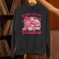 Books Are My Valentine Book Lover Heart Matching Party Unisex Hoodie