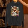 Bookworm Cute Highland Cow Reading Book Unisex Hoodie Bookworm Cute Highland Cow Reading Book Unisex Hoodie