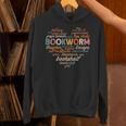 Bookworm Words Heart Book Lover Reader Reading Fun Unisex Hoodie