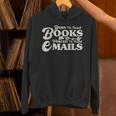 Born To Read Books Forced To Read Emails Bookish Bookworm Unisex Hoodie