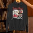 Born To Read Forced To Work Santa Christmas Book Lover Retro Unisex Hoodie