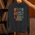 Cat & Book Art For Men Women Cat Librarian Novel Book Lover Unisex Hoodie Cat & Book Art For Men Women Cat Librarian Novel Book Lover Unisex Hoodie