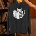 Cat Book Humor How To Train Your Human Unisex Hoodie