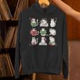 Cat Reading Book Funny Christmas Cat Book Lover Librarian Men Women Kids Unisex Hoodie