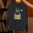 Cat Reading Book Unisex Hoodie