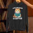 Cat Reading Books Bookworm Read One More Chapter Unisex Hoodie Cat Reading Books Bookworm Read One More Chapter Unisex Hoodie
