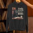 Cats And Books Book & Cat Lover Easily Distracted By Unisex Hoodie Cats And Books Book & Cat Lover Easily Distracted By Unisex Hoodie