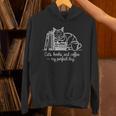 Cats Books And Coffee – My Perfect Day Cat Lover Unisex Hoodie