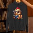 Chicken Reading a Book Farm Animal Chick Unisex Hoodie Chicken Reading a Book Farm Animal Chick Unisex Hoodie