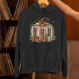 Christmas Book Pumpkin Reading Holiday Lovers Teacher Unisex Hoodie