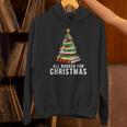 Christmas Book Tree All Booked For Xmas Unisex Hoodie Christmas Book Tree All Booked For Xmas Unisex Hoodie
