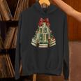 Christmas Book Tree Coquette Bow Xmas Reading Librarian Girl Unisex Hoodie Christmas Book Tree Coquette Bow Xmas Reading Librarian Girl Unisex Hoodie