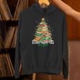 Christmas Books Make You Bright Librarian Teacher Book Lover Unisex Hoodie