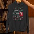 I Closed My Book To Be Here Ugly Christmas Sweater Unisex Hoodie