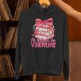 Coquette Bow All Booked For Valentines Teacher Book Unisex Hoodie
