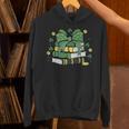 Coquette Bow Books St Patrick's Shamrock Bookworm Librarian Unisex Hoodie Coquette Bow Books St Patrick's Shamrock Bookworm Librarian Unisex Hoodie