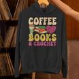 Crochet Coffee Reading Books Crocheter Crocheting Unisex Hoodie