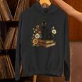 Cute Cat Book Flowers Unisex Hoodie