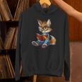 Cute Coyote With Book I Kids Coyote Unisex Hoodie