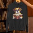 Cute Dog Boxer Reading Book Unisex Hoodie Cute Dog Boxer Reading Book Unisex Hoodie