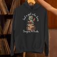 Cute Dragon Reading Book Bookworm Dragon And Books For Women Unisex Hoodie