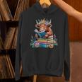 Cute Highland Cow Reading Book Baby Cow Bookworm Unisex Hoodie Cute Highland Cow Reading Book Baby Cow Bookworm Unisex Hoodie