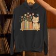 Cute Kawaii Cat Books Flowers Unisex Hoodie Cute Kawaii Cat Books Flowers Unisex Hoodie