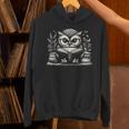 Cute Owl Reading Book Graphic Art Unisex Hoodie Cute Owl Reading Book Graphic Art Unisex Hoodie