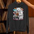 Cute Polar Bear Is Reading a Book Reading Polar Bear Unisex Hoodie