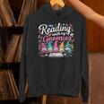 Cute Reading With My Gnomies Gnome Book Bookworm Lover Unisex Hoodie
