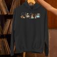 Dachshund Book Lover Reading Wiener Dog 100 Days Of School Unisex Hoodie