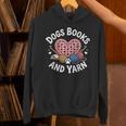 Dogs Books And Yarn Crocheting Unisex Hoodie Dogs Books And Yarn Crocheting Unisex Hoodie