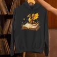Dragon Fantasy Book Lover Bookish Reader Bookworm Wildflower Unisex Hoodie