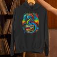 Dragon Reading Colorful Fantasy Book Lover Unisex Hoodie