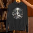 Duck Reading Book Full Moon Lake Scenery Unisex Hoodie