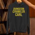 Dungeon Crawler Carl Yellow Text Logo LitRPG Series Book Unisex Hoodie Dungeon Crawler Carl Yellow Text Logo LitRPG Series Book Unisex Hoodie