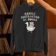Easily Distracted By Books Silly-Goose Bookish Library Read Unisex Hoodie