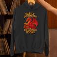 Easily Distracted By Dragons And Books Reading Unisex Hoodie