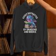 Easily Distracted By Dragons And Books Unisex Hoodie Easily Distracted By Dragons And Books Unisex Hoodie