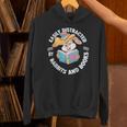 Easily Distracted By Rabbits And Books Reading Unisex Hoodie