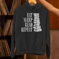 Eat Sleep Read Repeat Reading Book Librarian Men Women Kids Unisex Hoodie