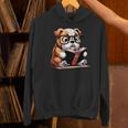 English Bulldog Reading a Book Dog For Men Women Girls Kids Unisex Hoodie