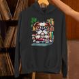 English Bulldog Reading a Book Dog Unisex Hoodie