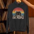 Ew People Retro Vintage Anti Social Cat Introvert Unisex Hoodie Ew People Retro Vintage Anti Social Cat Introvert Unisex Hoodie