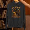 F CAW F Crow I'm Reading Book Lover Fall Unisex Hoodie