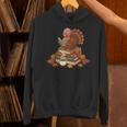 Fall Book Vintage Turkey Thanksgiving Reading Book Lovers Unisex Hoodie Fall Book Vintage Turkey Thanksgiving Reading Book Lovers Unisex Hoodie