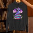 Fantasy Dragon Reading Books Bookworm Unisex Hoodie