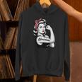 Female Librarian Rosie Riveter Book Guardian Woman Unisex Hoodie Female Librarian Rosie Riveter Book Guardian Woman Unisex Hoodie