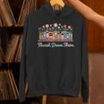 Flourish Dream Thrive Floral Books For Book Lovers Unisex Hoodie Flourish Dream Thrive Floral Books For Book Lovers Unisex Hoodie