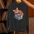Fox Reading Book Pajama Sleep Unisex Hoodie